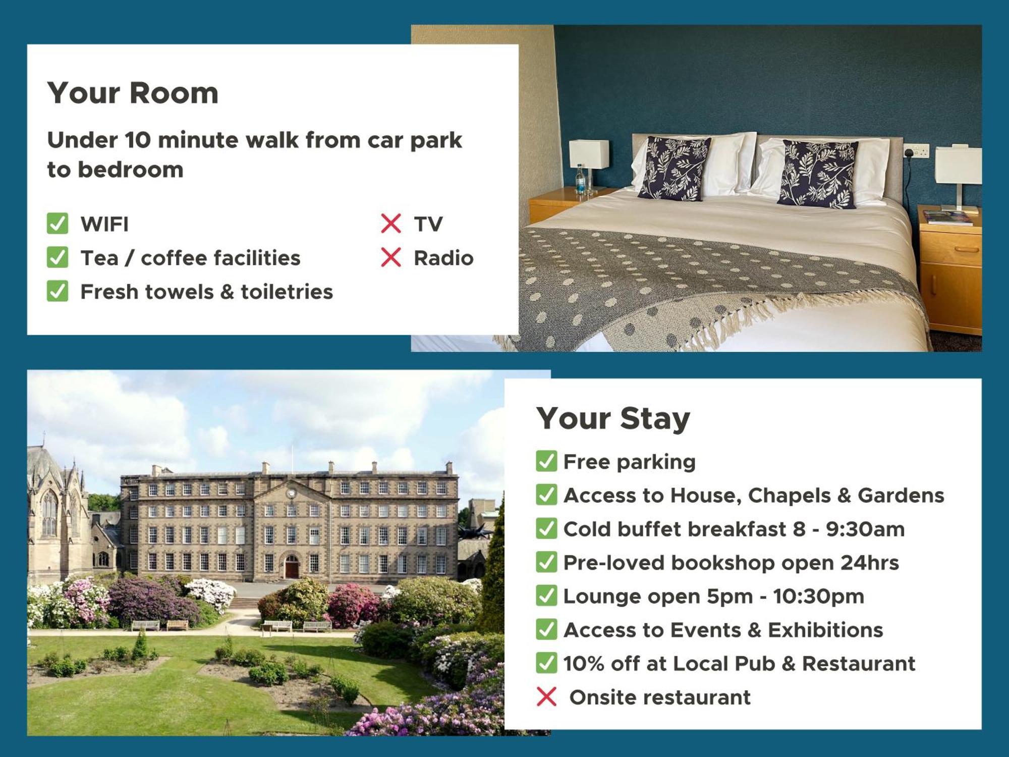 Bed and Breakfast Ushaw Historic House, Chapels & Gardens à Durham Chambre photo
