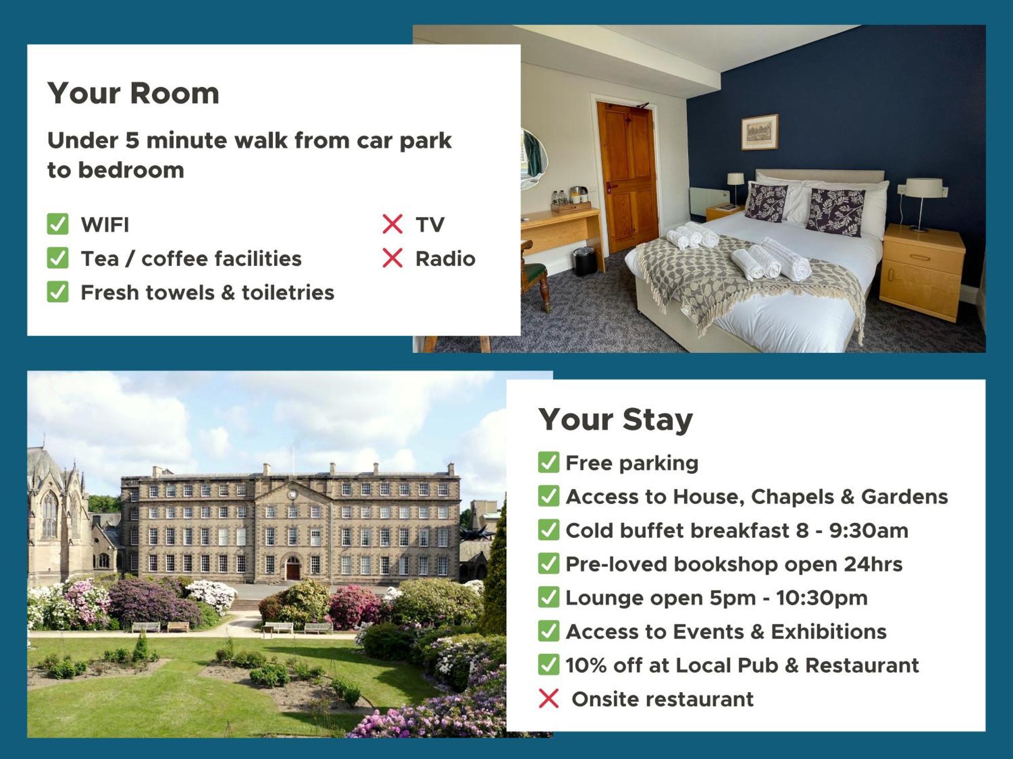 Bed and Breakfast Ushaw Historic House, Chapels & Gardens à Durham Chambre photo