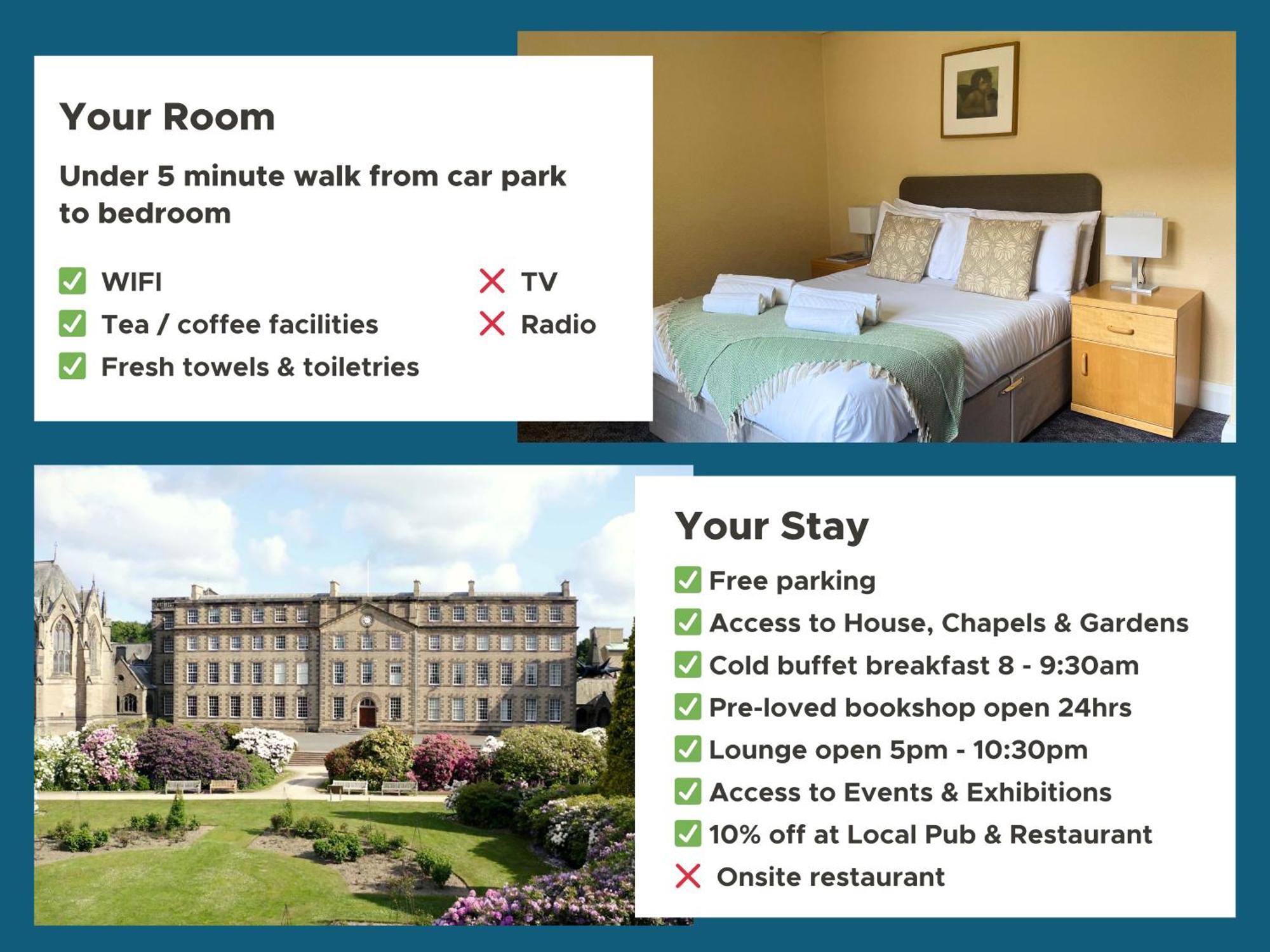 Bed and Breakfast Ushaw Historic House, Chapels & Gardens à Durham Chambre photo