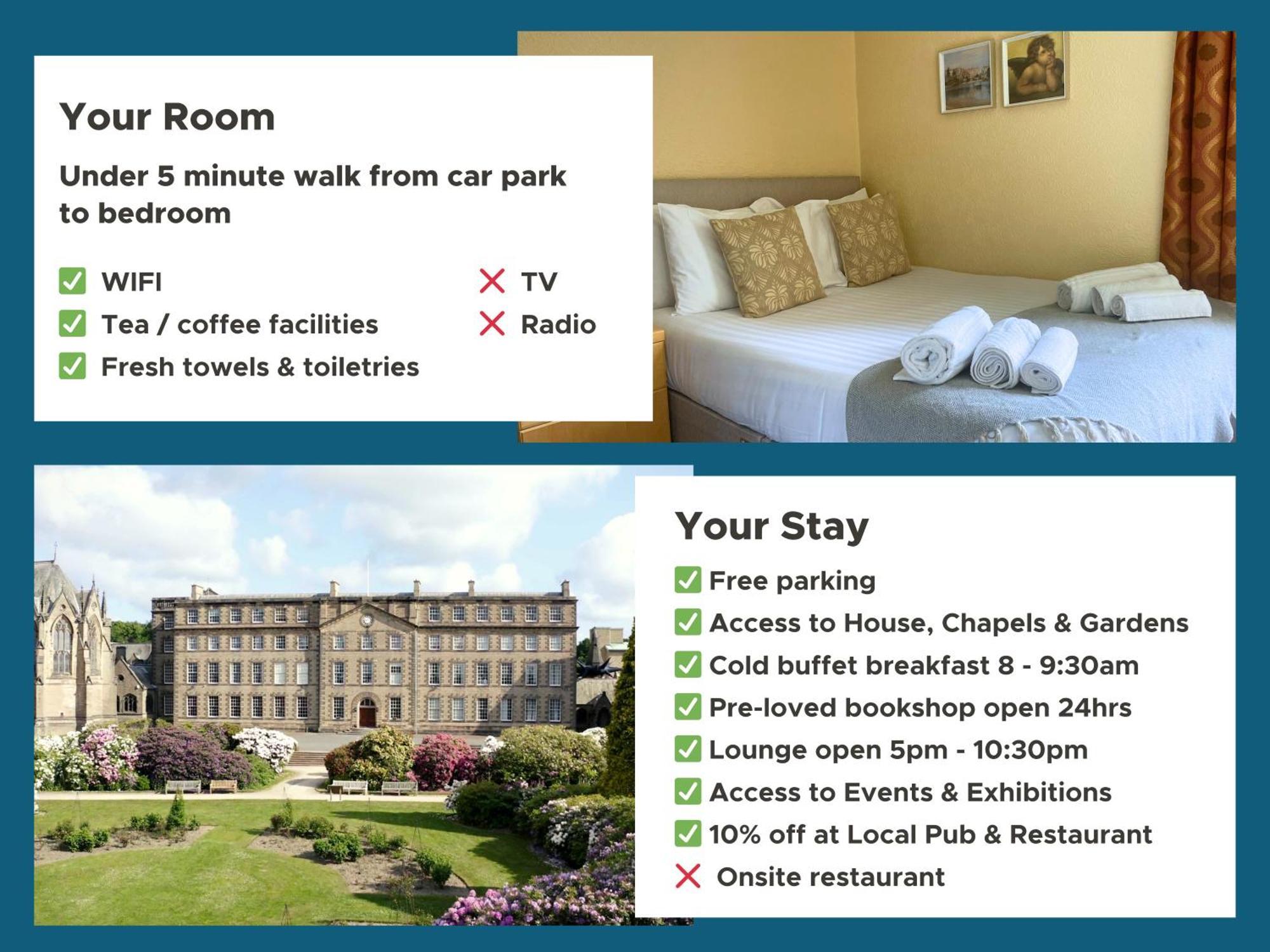 Bed and Breakfast Ushaw Historic House, Chapels & Gardens à Durham Chambre photo